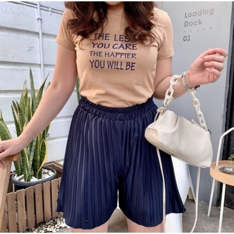 Hot Pants Plisket Mini / Celana Pendek Plisket Mini Skirt / Hot Pants