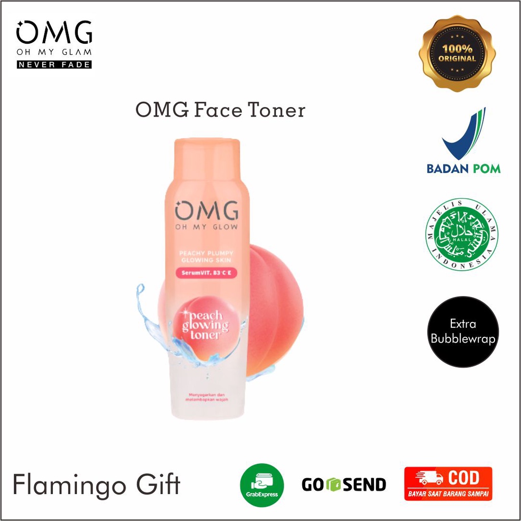 BPOM OMG OH MY GLOW Peach Glowing Toner 100 ml