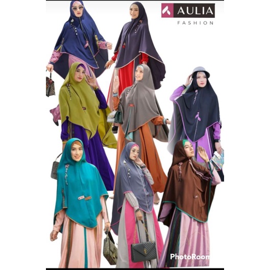 SET GAMIS SYARI CLEMIRA PINK NAVY NIRMALA WOLYCREPE DISTRIBUTOR AULIA FASHION TERLENGKAP ORI FAIZA H