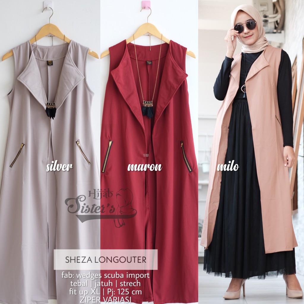 Sheza Longouter By Hijab Sister's | Suplier Hijab Solo| Grosir