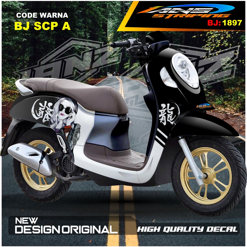 VARIASI STICKER FULL BODY SCOOPY / STICKER ALL NEW SCOOPY / STIKER FULL BODY SCOOPY TERMURAH / STIKER MOTOR SCOOPY / STIKER MOTOR