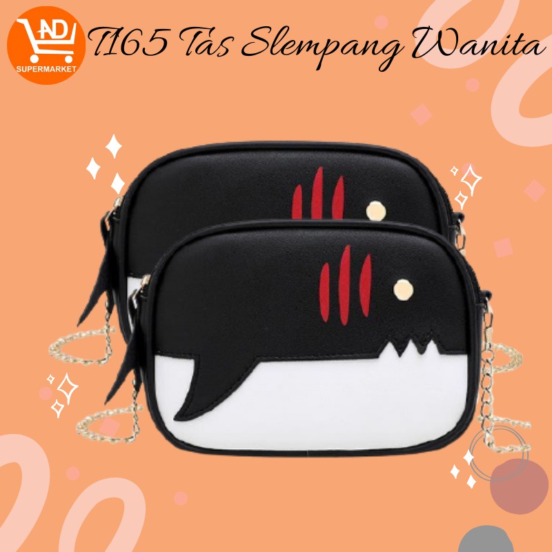 AND COD T165 Tas Slempang Wanita Motif Kartun Tas Slempang Korea Wanita Hits Tas Slempang Kulit COD