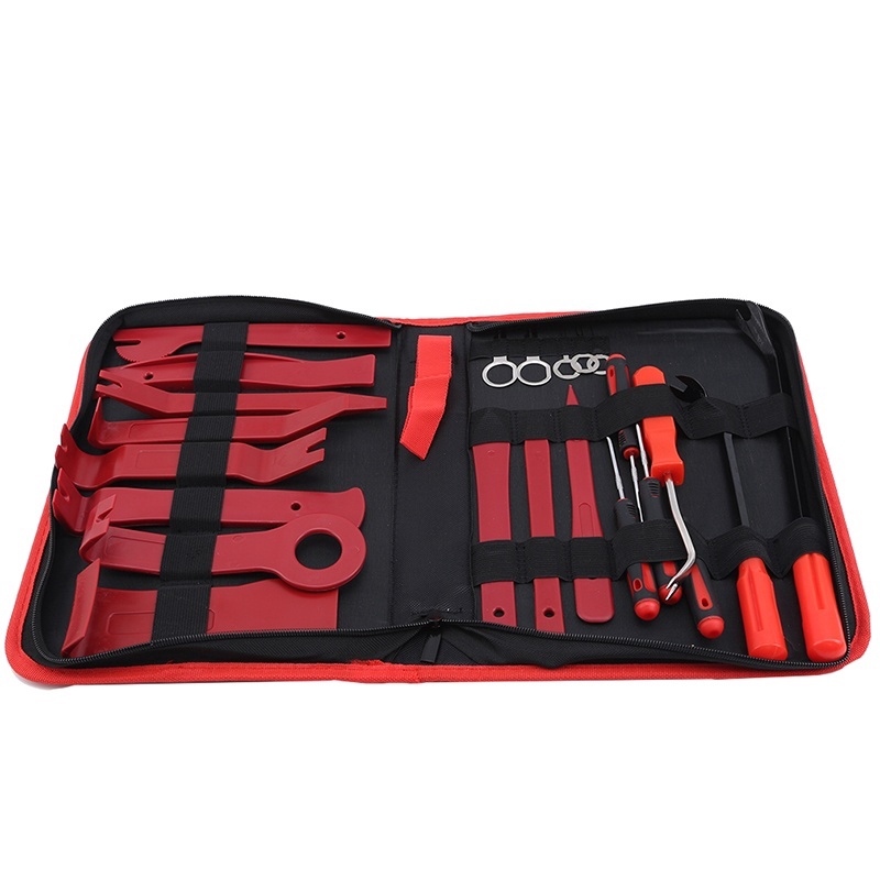 23 Pcs Set Car Panel Audio Radio Removal Installer Repair Pry Tool Kits Storage Bag Auto Trim Removal Tool Kit Shopee Indonesia