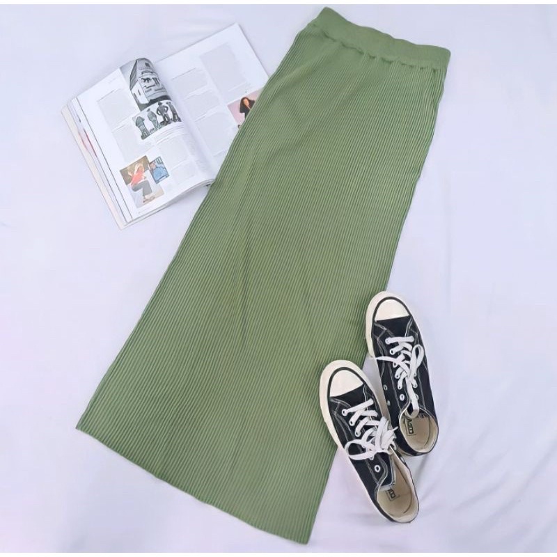 ROK KNITE RAJUT MURAH-Greentea
