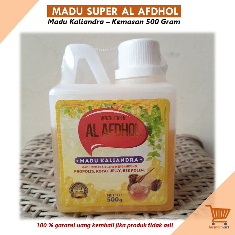 Madu Super Al Afdhol Kaliandra Asli [Kemasan 500 Gram]