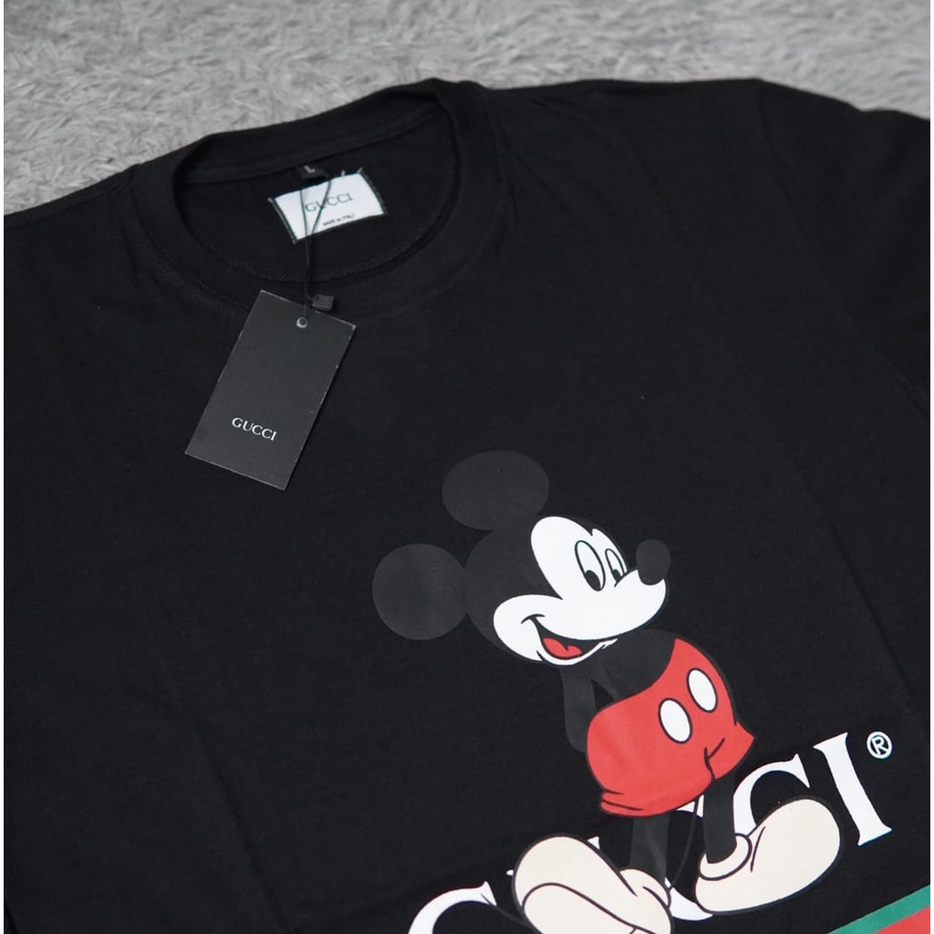 Kaos Tshirt Gucci Mickey Fulltag &amp; Lebel