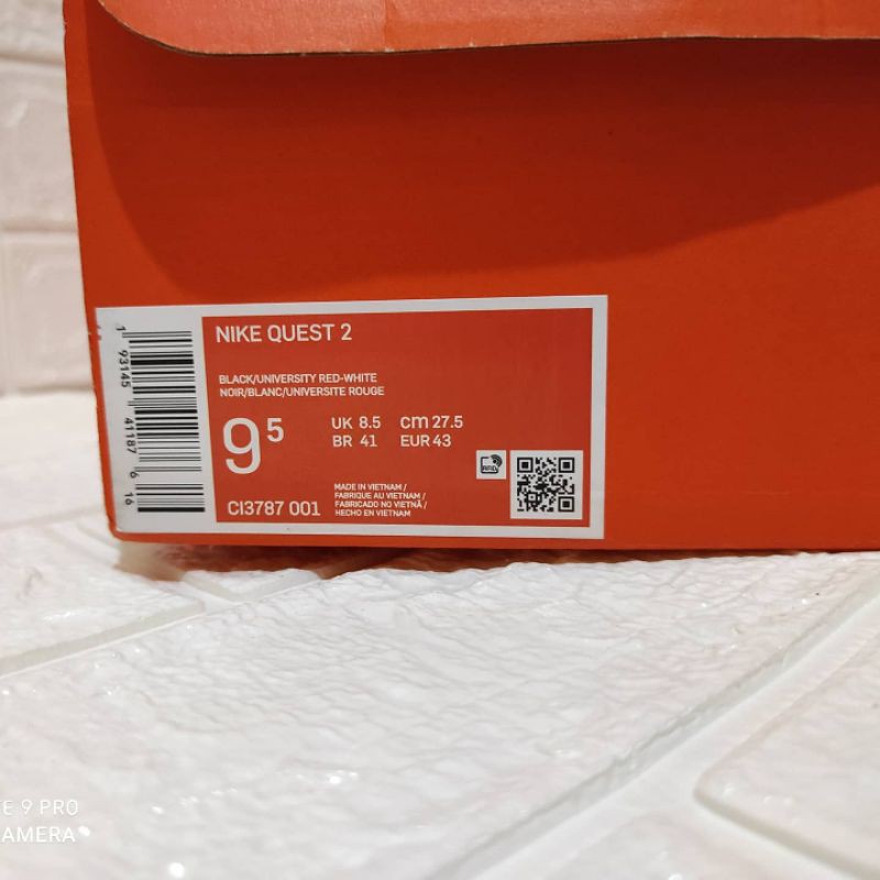 Jual Nike Quest 2 Original BNIB resmi C13787 001 Indonesia|Shopee Indonesia