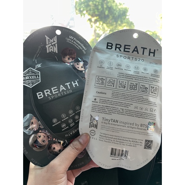 BTS TinyTan Tiny Tan Breath Sports 2.0 Mask ( masker BTS Original )