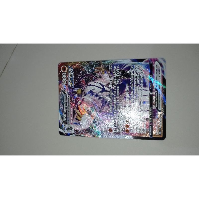 kartu pokemon urshifu vmax serangan beruntun