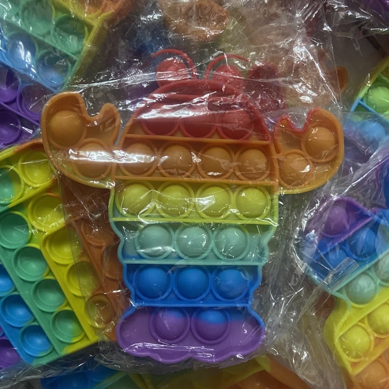 Mainan Pencet Pop It New fidget push Pop Its Round Fidget Toy Push bubble stress-Lobster