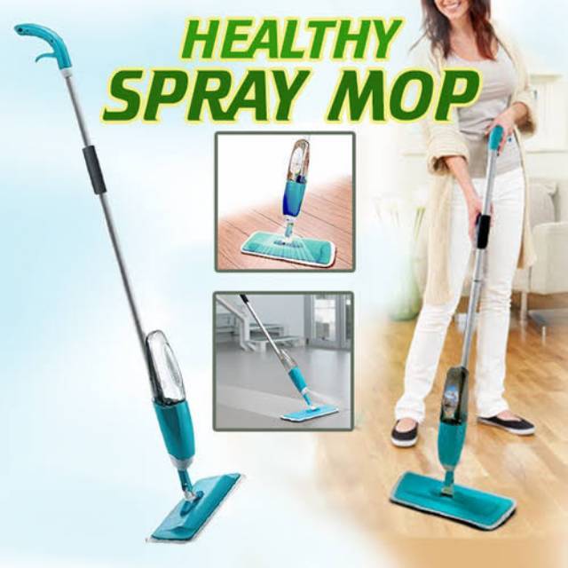 Perlengkapan Rumah Tangga Pel Lantai Alat Kebersihan Rumah Otomatis Modern / Spray Mop