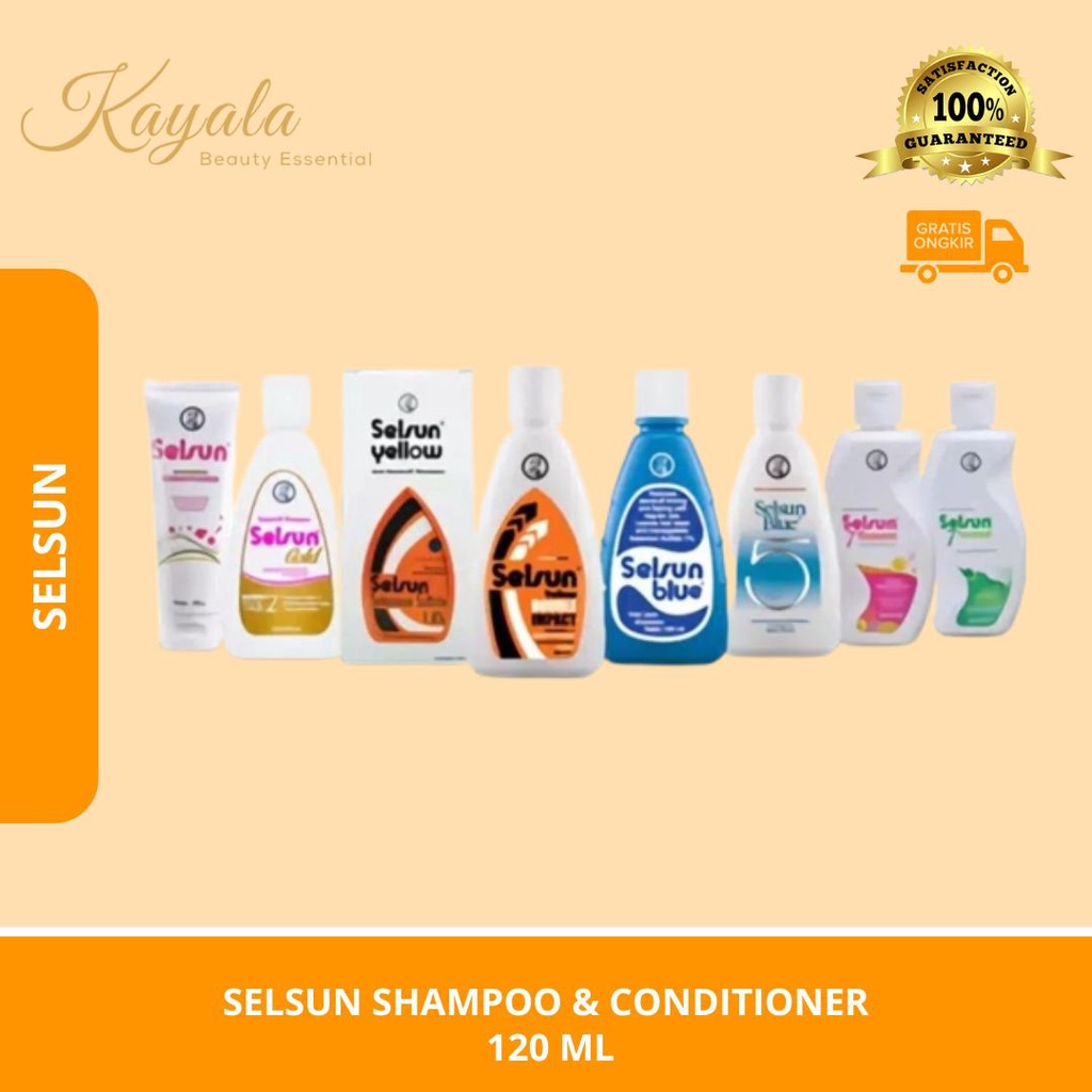 SELSUN SHAMPOO & CONDITIONER 120 ML - SHAMPOO SELSUN - CONDITIONER SELSUN - SELSUN SHAMPOO KETOMBE -
