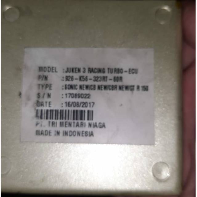 Ecu juken 3 racing turbo BRT for all new cbr 150r cb 150