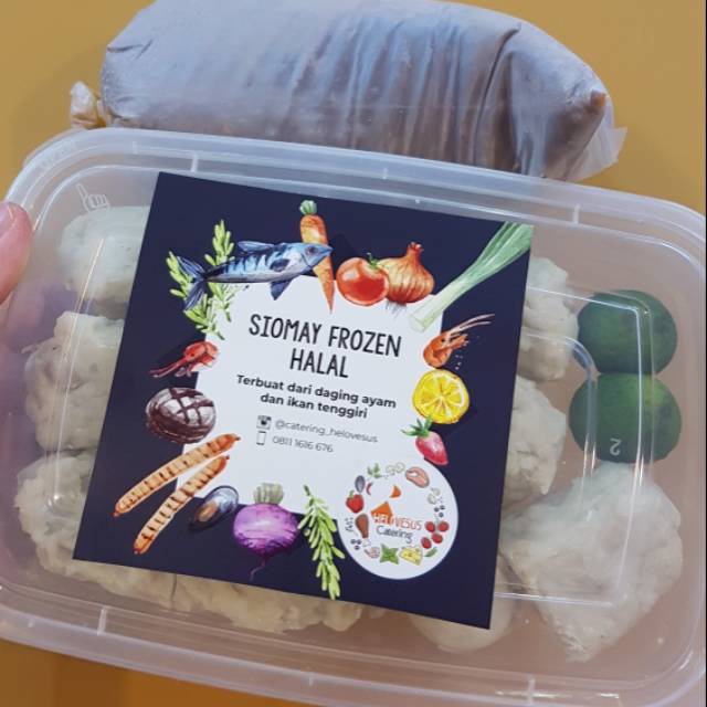 

Siomay Frozen Halal Ayam Ikan made by Catering Helovesus free bumbu kacang