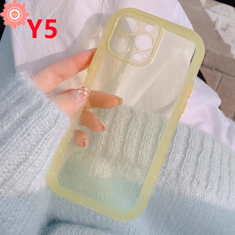 Case Pelindung Lensa Kamera Warna Macaron Fluorescent Tahan Banting Untuk IPhone 11 12 13 11 Pro Max XR X XS Max