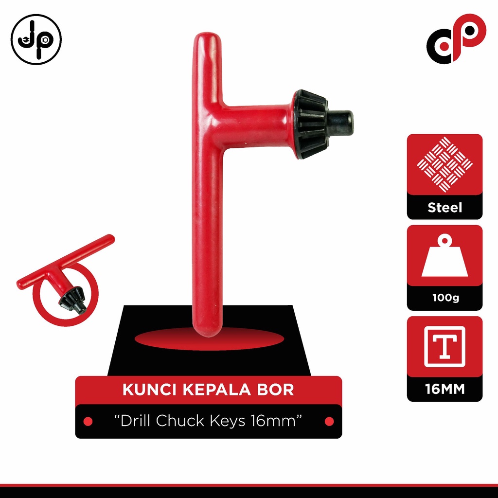 Kunci Kepala Bor 16mm | Drill Chuck Keys 16mm