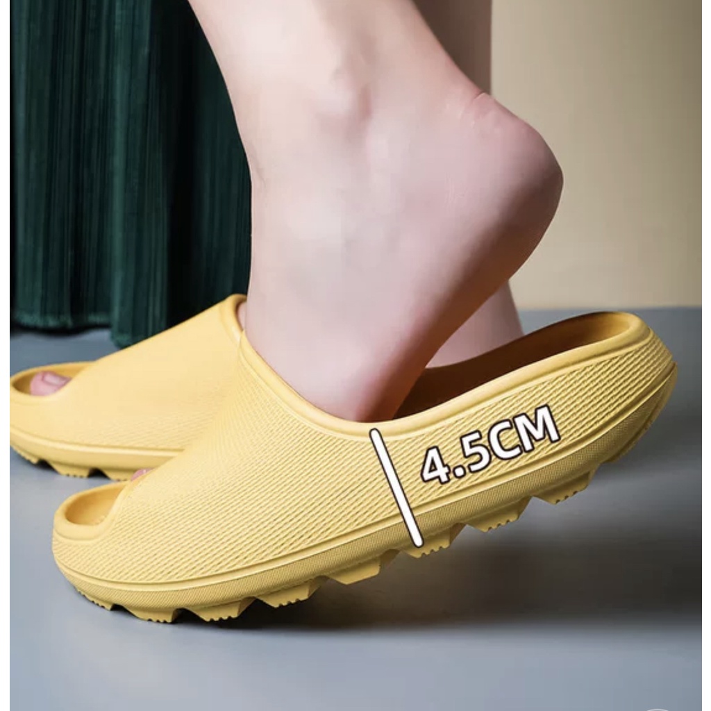 【TEC】Sandal 4.5CM HOLES EVA color indoor outdoor Rumah Kamar Mandi Anti Slip Sandal Kamar Mandi Anti Selip Tebal Cepat Kering Sandal Indoor Sandal Kolam-1