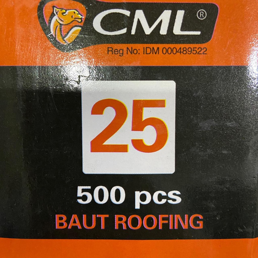 Baut Roofing 12 x 25 / Mata Baut Ruping Baja Ringan 2.5 cm