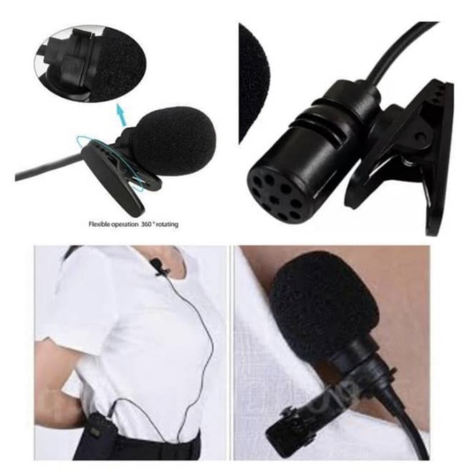 Jual MIC CLIP ON MICROPHONE JEPIT SMARTPHONE MIKROFON VLOG SMULE