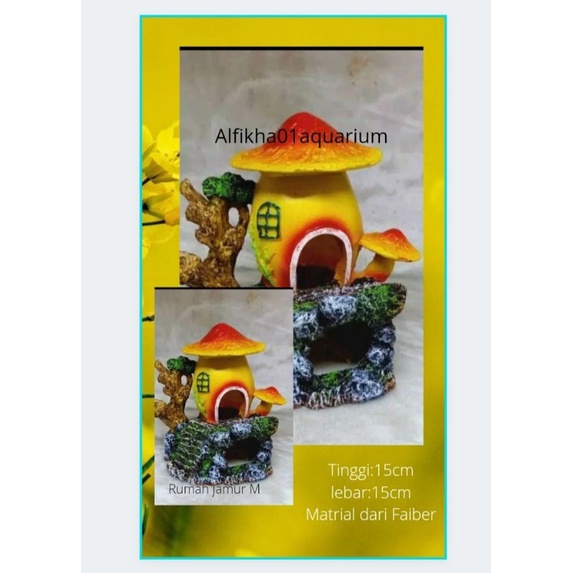 Hiasan aquarium Rumah jamur