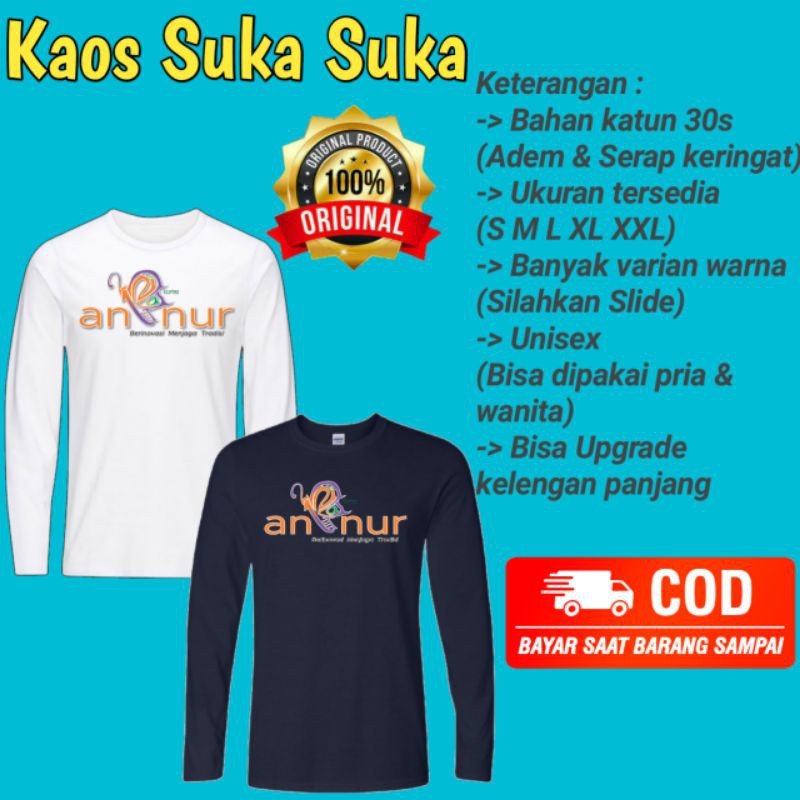 KAOS CUSTOM SABLON PRIA WANITA LENGAN PANJANG PRINT CUSTOM FOTO / TULISAN KATA KATA VIRAL / GAMBAR