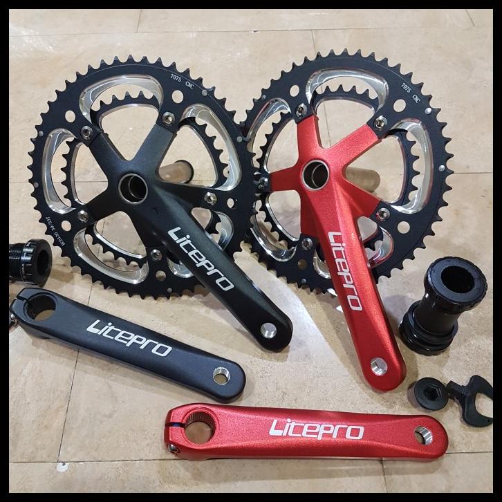 Crank Set Litepro Double Crankset 53 / 39 T Bb Ht2 Not Raze Syte