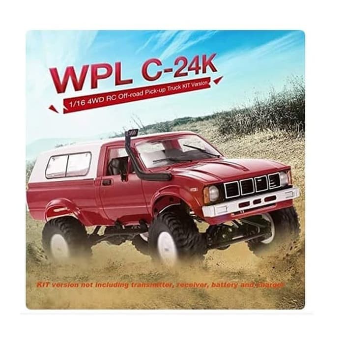 RC Car KIT Version WPL C24K C-24K 1/16 4WD Military Truck