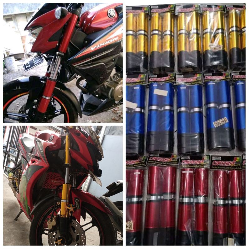 cover shock depan YAMAHA Vixion NVL/NVA all new Vixion (model atas bawah)