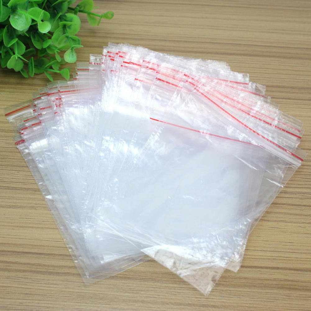 1/100Pcs  Cactus Zip Lock Plastic Bags  / Kawaii Stationery  Zip Lock Pencilcase Storage Bag Organizer for School supplies