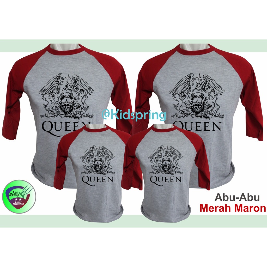 Baju Pakaian Kaos Couple Keluarga Reglan Family Ayah Ibu Anak