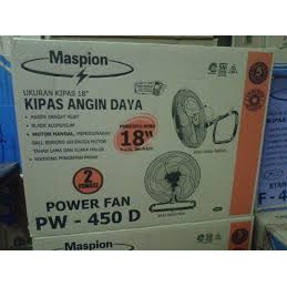 Maspion PW 450D Electric Power Fan Industrial Kipas Angin Daya Tornado 18&quot;