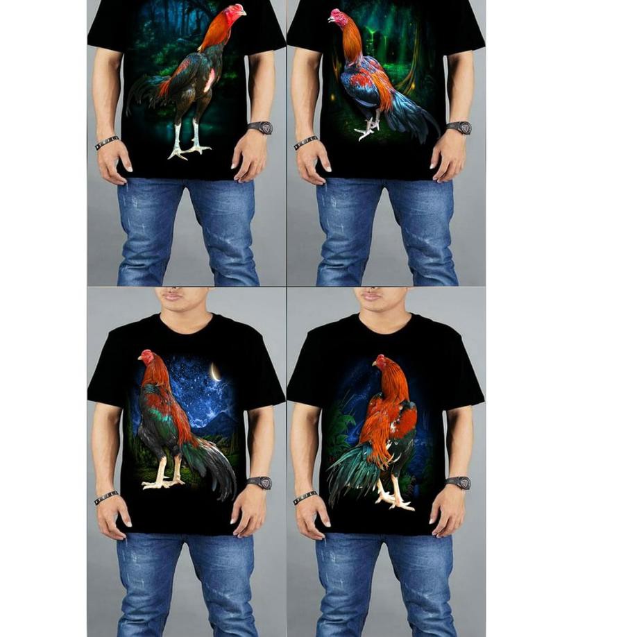 Diskon 116 KAOS OBLONG LENGAN PENDEK AYAM JAGO AYAM BANGKOK SABLON SABUNG AYAM TSHIRT DISTRO 30S