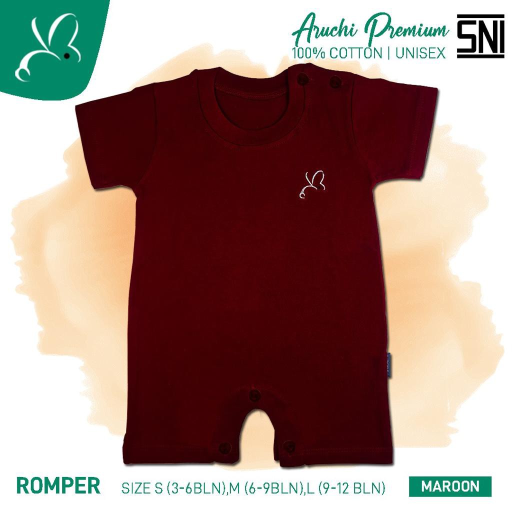 Aruchi PREMIUM romper segiempat Baju anak Baju bayi Romper bayi SNI (3-12 bln) CBKS