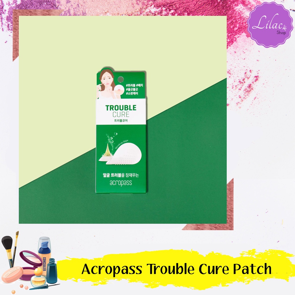 ACROPASS TROUBLE CURE MICRONEEDLE PIMPLE PATCH ( skin cleanser 6 ea + trouble cure 6 patches )