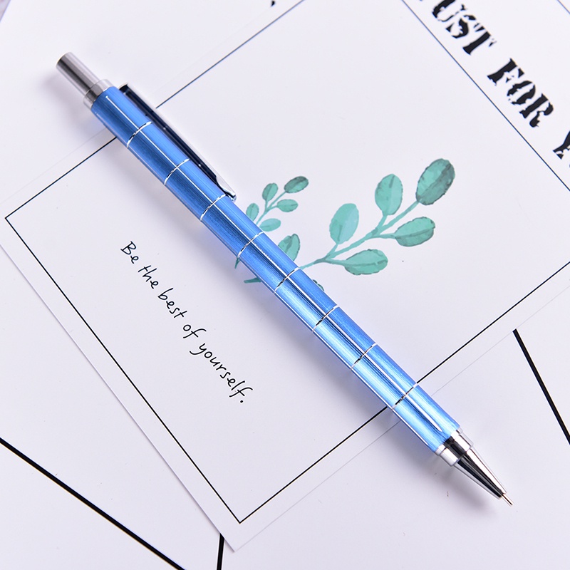 (LUCKID) Pensil Mekanik Otomatis 0.5mm Bahan Metal Untuk Menulis / Menggambar