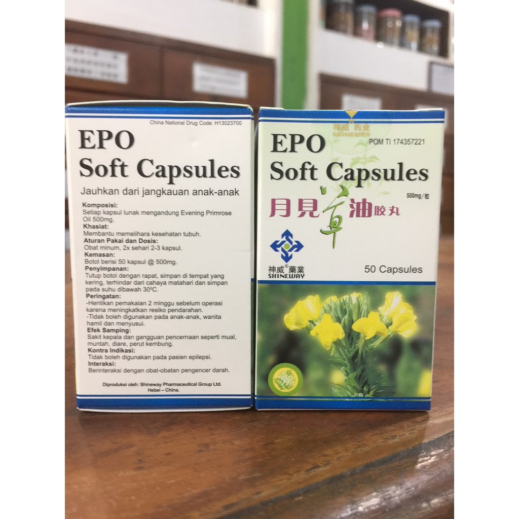 EPO Soft Capsules Yue Jian Cao - Obat Kolesterol Turun Berat Jantung Lemak
