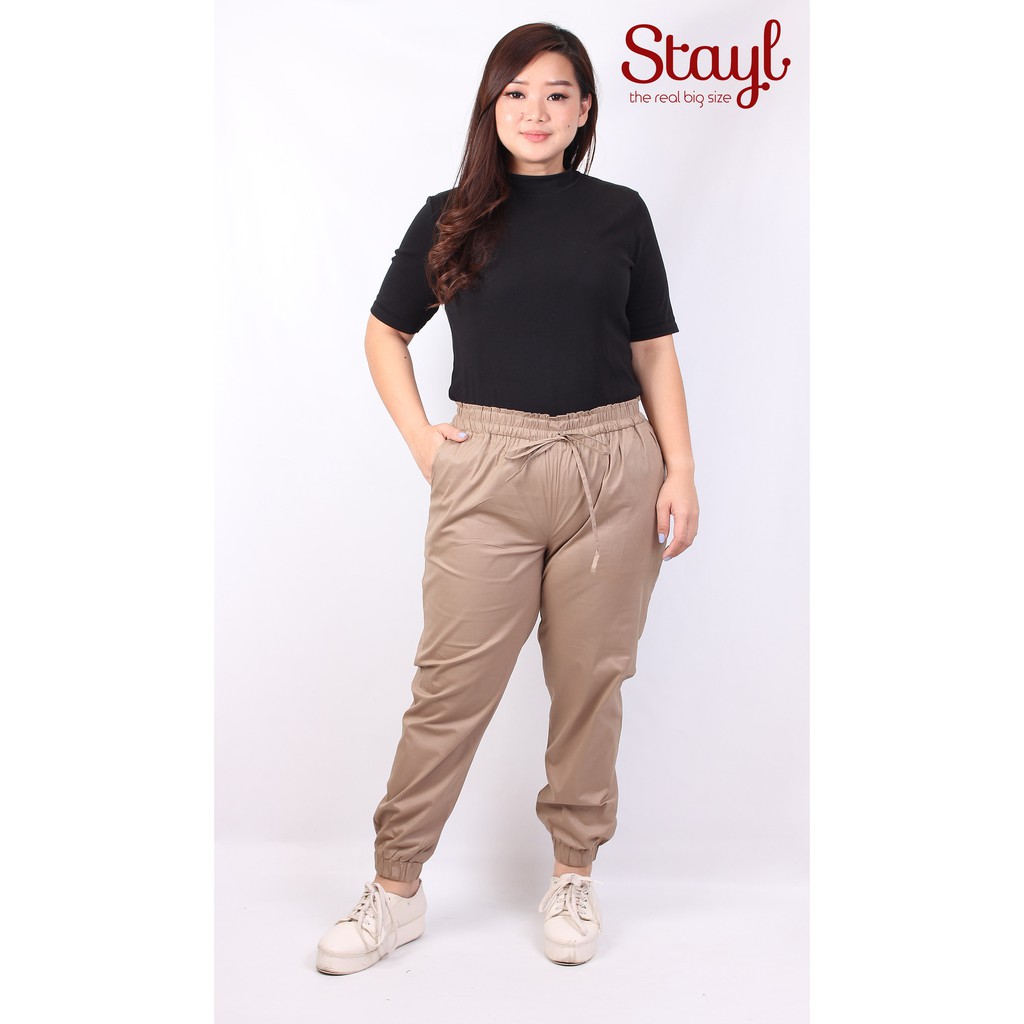  Jogger  Pants Jumbo 10 Warna  Celana  Kerja Wanita Joger 