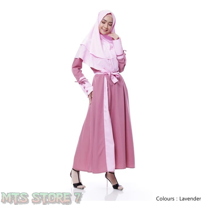 Ns FC Najibah Gamis Syari Putih Benhur Abu Toska Navy Maroon Hujan Muslim Modis Modern White Mach D