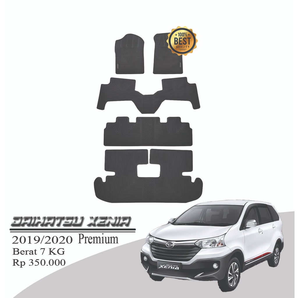 KARPET MOBIL - KARPET KARET LANTAI MOBIL DAIHATSU XENIA 2019/2021 FULL SET PREMIUM