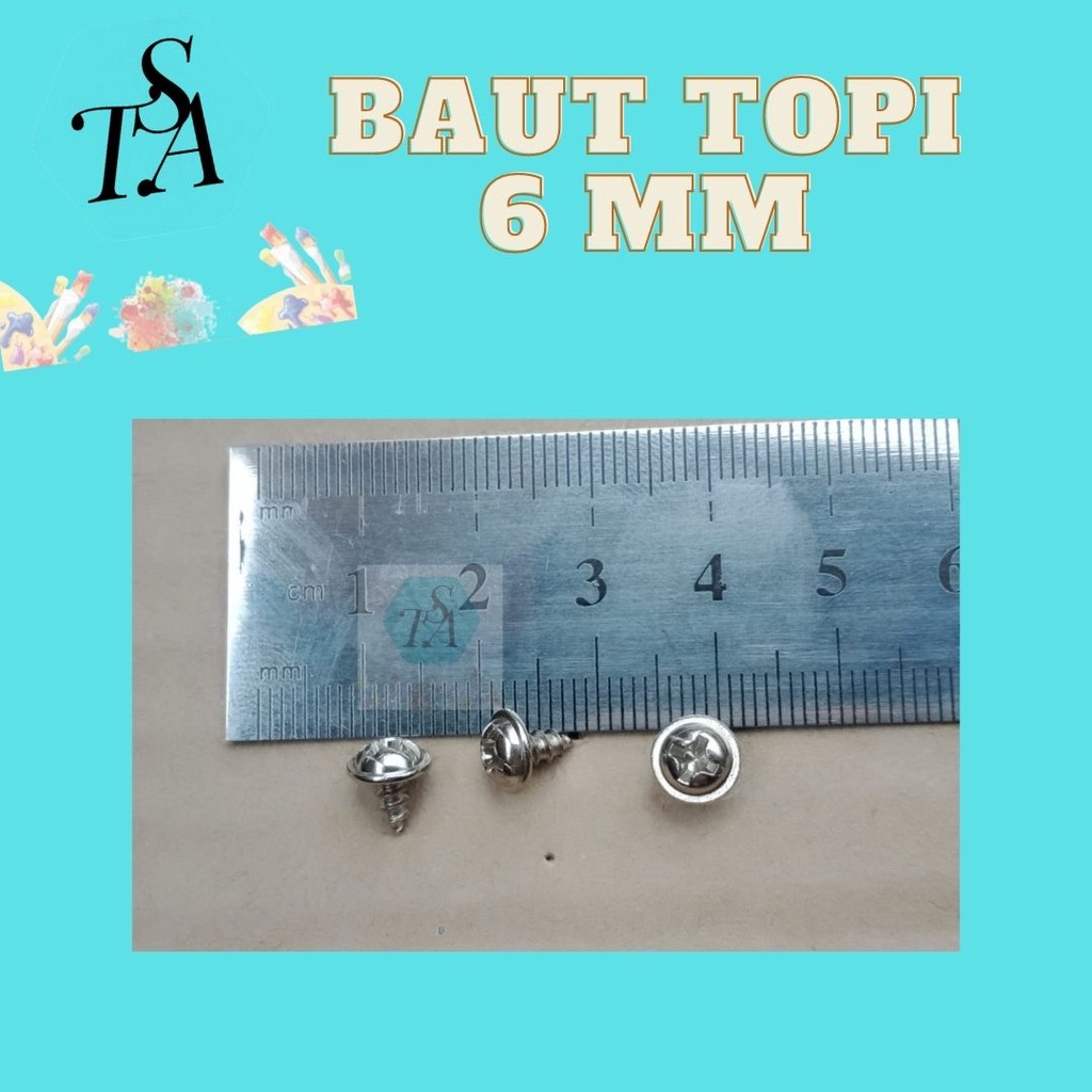 SEKRUP - BAUT TOPI - 6 MM