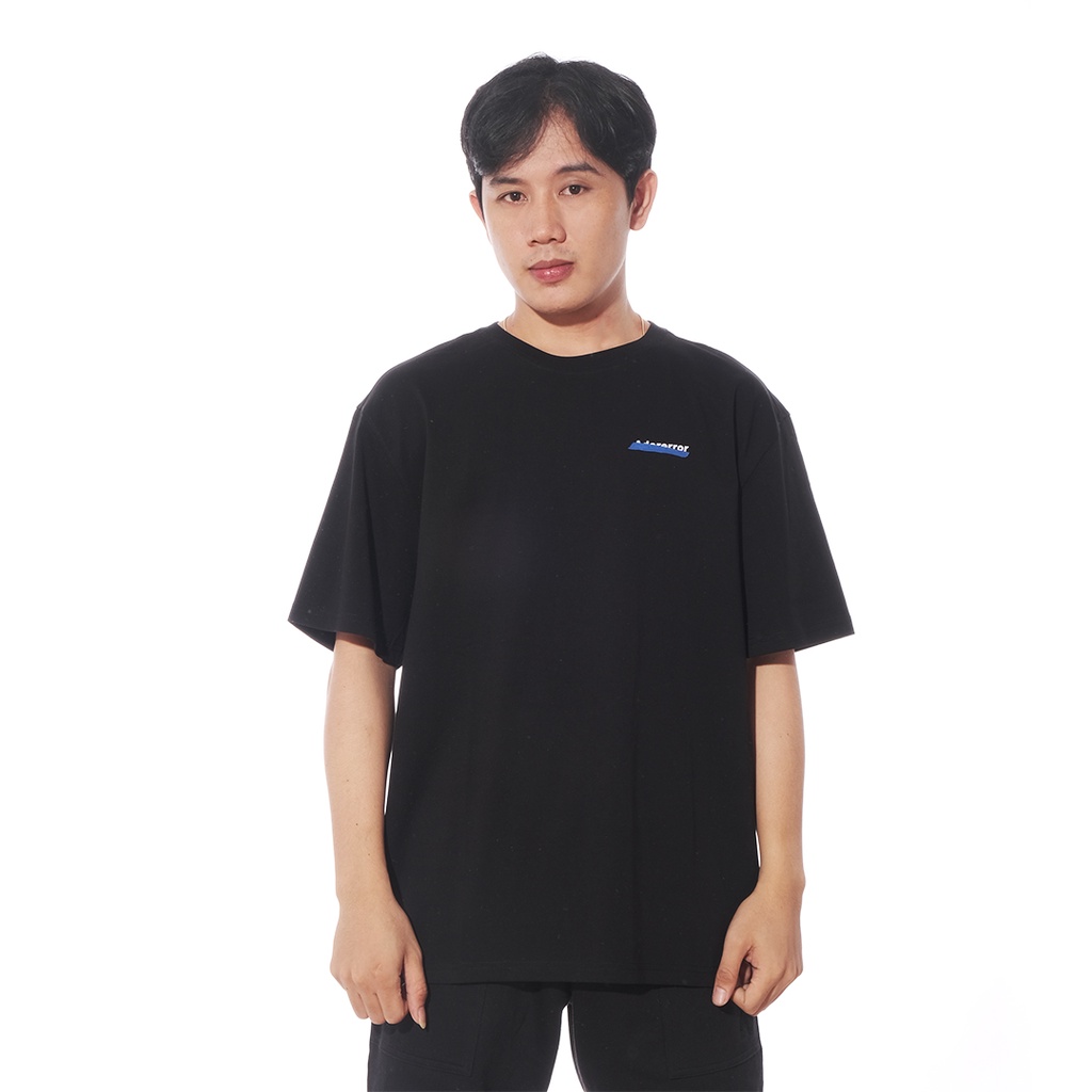 Ader Error Crossed Text T-Shirt Black