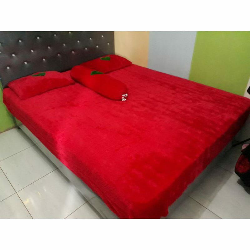 SPREI KASUR BULU RASFUR / SEPREI BULU RASFUR MURAH / BULU TEBAL/ SEPREI MURAH