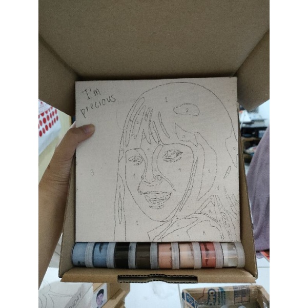 

DIY painting by number kit, custom your own picture