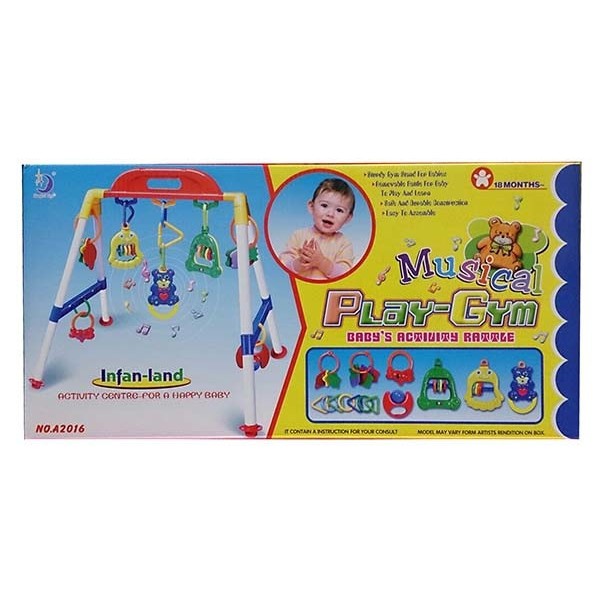 play gym musical baby activity rattle