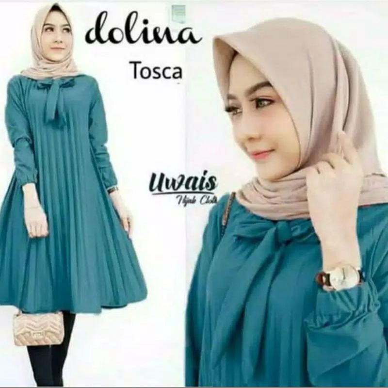 DOLINA TUNIK PLISKET/TUNIK/FASHION WANITA