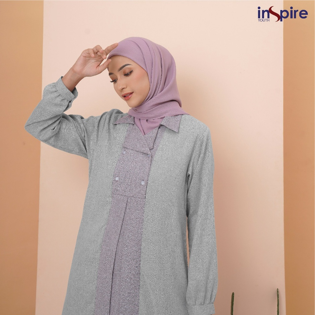 Inspire Tunik ITU 65 Bahan Sorento Stretch Atasan Muslimah Casual Model Terbaru