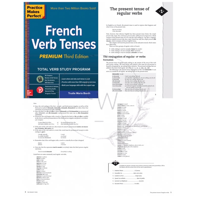 Complete French All in One / Basic French / Verb Tenses / Grammar / Vocabulary / Conversation / Sentence Builder - Practice Makes Perfect | Buku Bahasa Prancis Percakapan-3