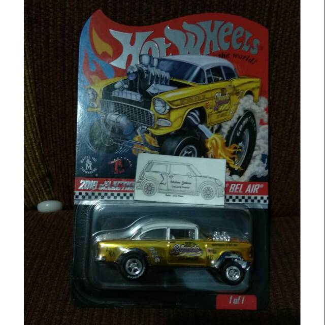 Hot Wheels dirty blonde 55 chevy bel air gasser blonde
