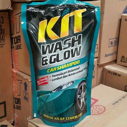 SABUN CUCI MOBIL KIT WASH &amp; GLOW / WASH GLOW PREMIUM POLYMER 720 ML