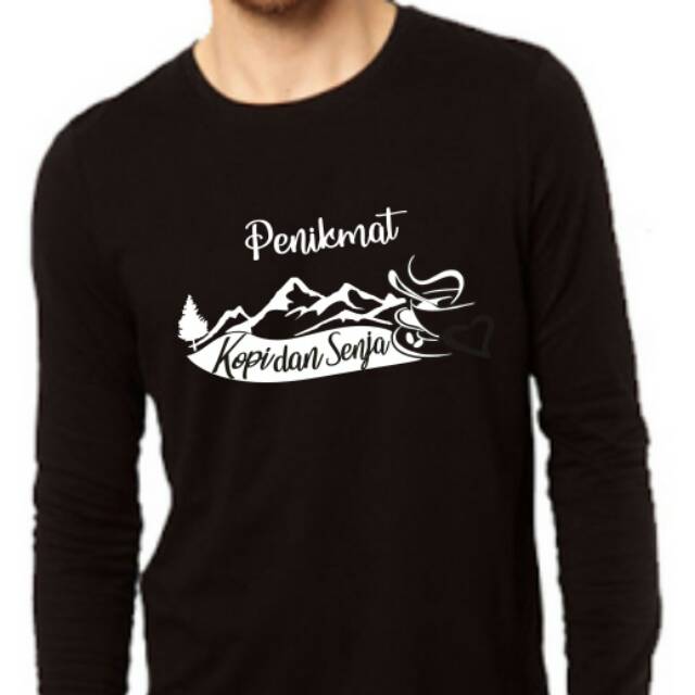 Kaos gunung penikmat kopi dan senja